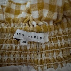English Factory Gingham Shorts (XS)